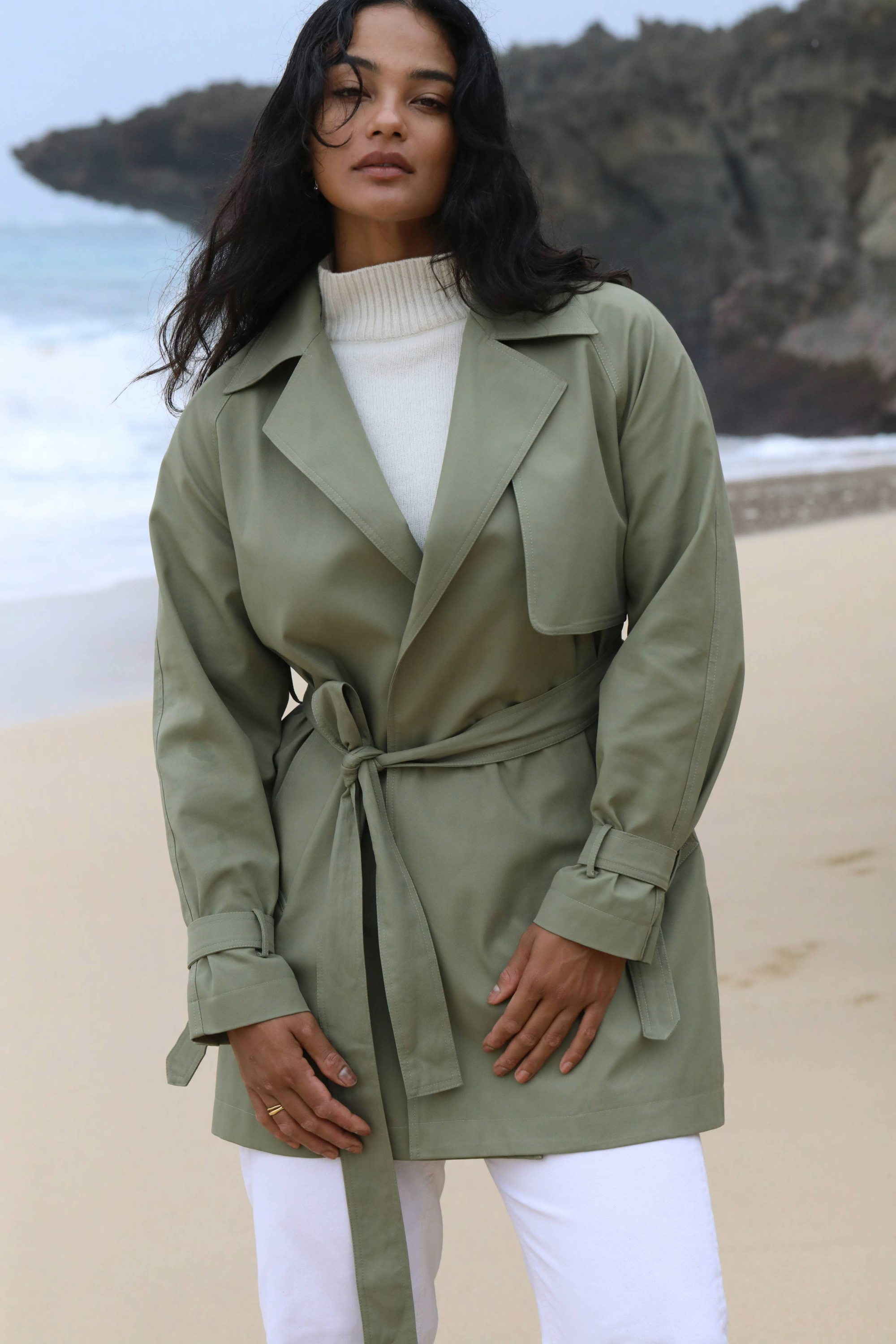 THE CLASSIC TRENCH JACKET - SAGE GREEN – THE CURATED THE CLASSIC TRENCH JACKET - SAGE GREEN – THE CURATED