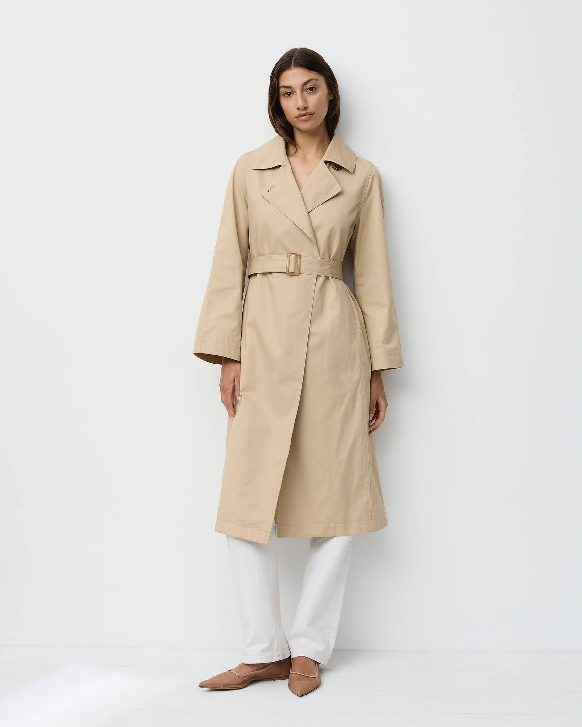 THE TAILORED TRENCH- HONEY – THE CURATED