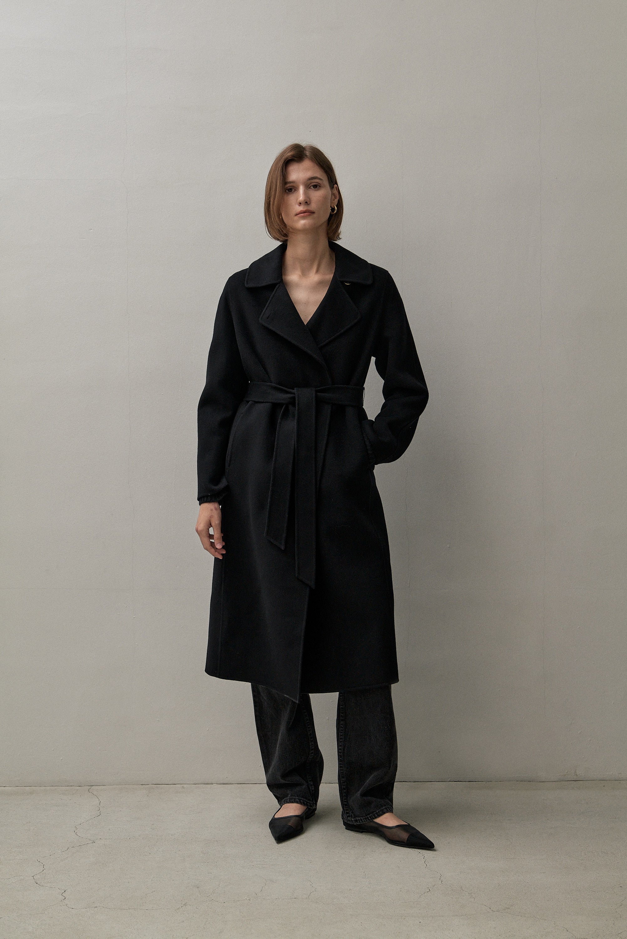 【最終値下げ】THEREDTHREAD S maxi tailored coat THEREDTHREAD / ザレッドスレッド】S maxi tailored coat