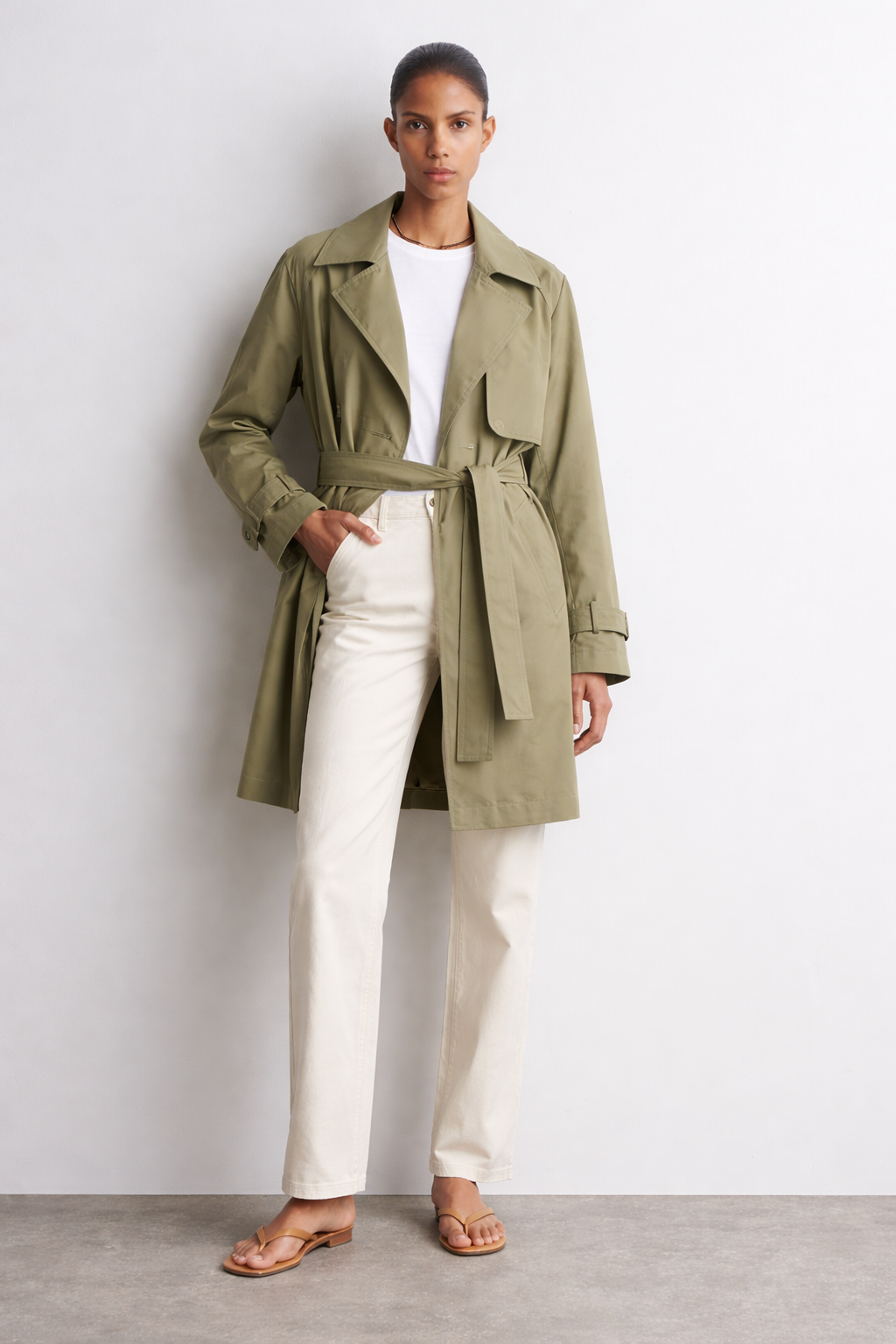 THE CLASSIC TRENCH JACKET - SAGE GREEN – THE CURATED