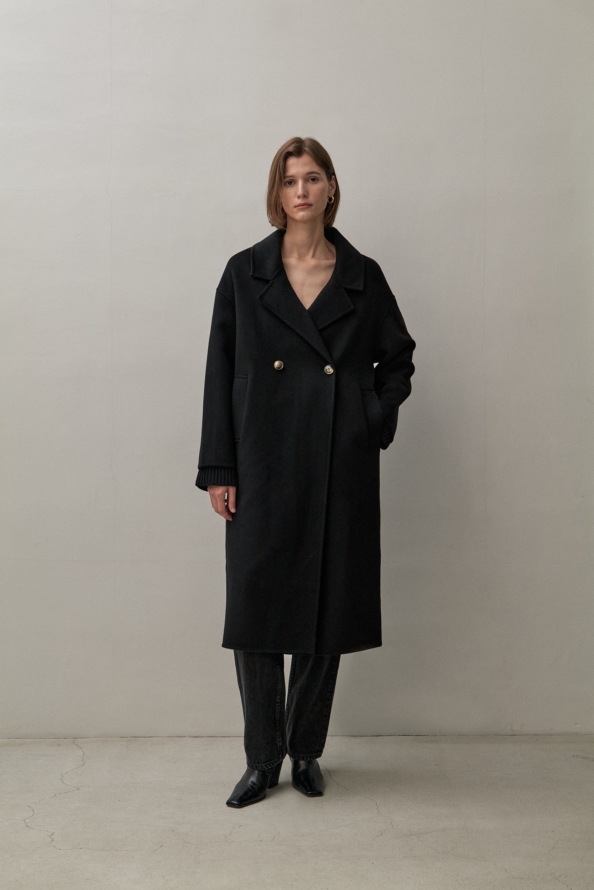 THE LONDON COAT - BLACK 90/10 – THE CURATED