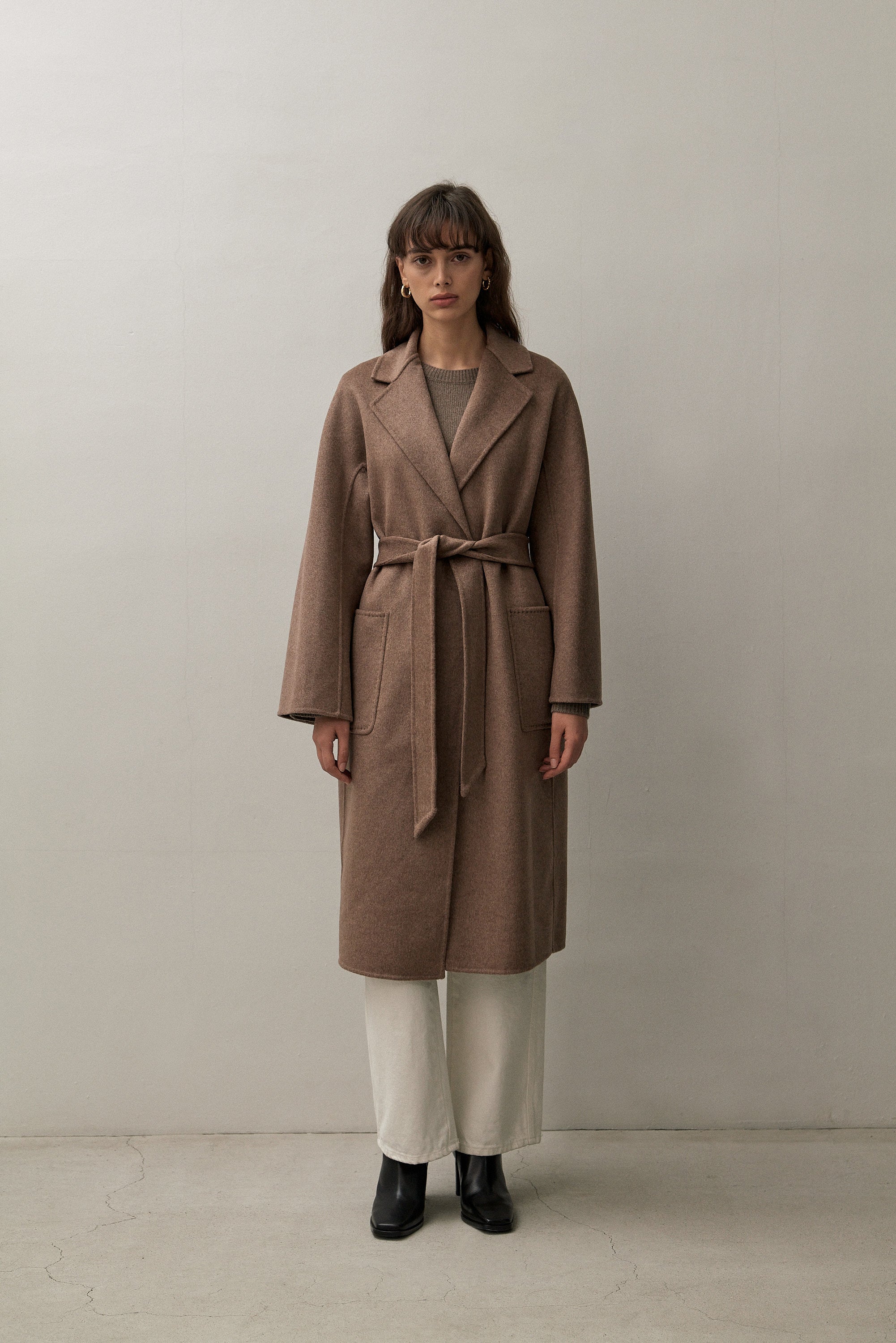 – CURATED MELANGE COAT - THE THE CHOCOLATE CLASSIC