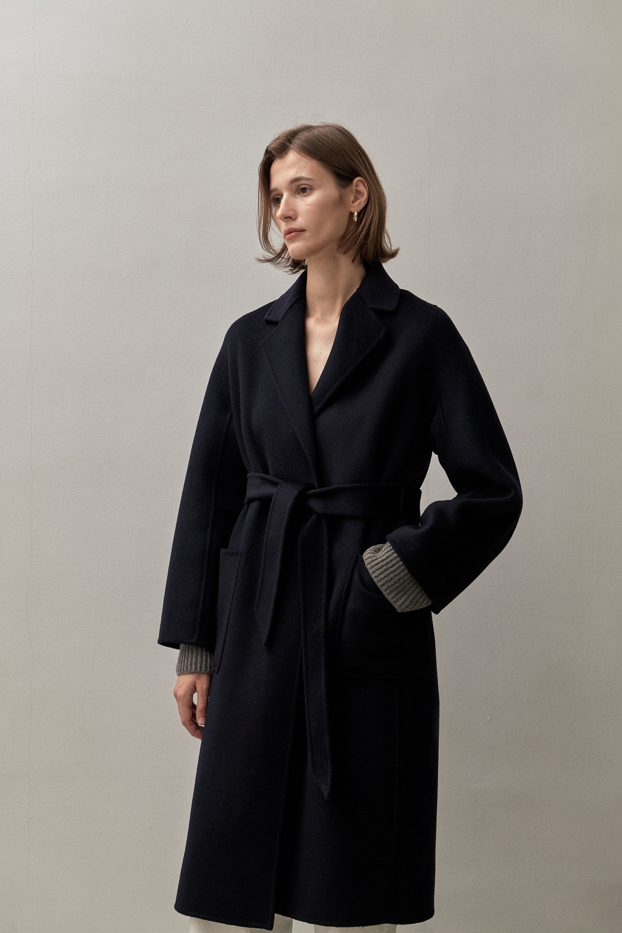 Navy on sale boyfriend coat