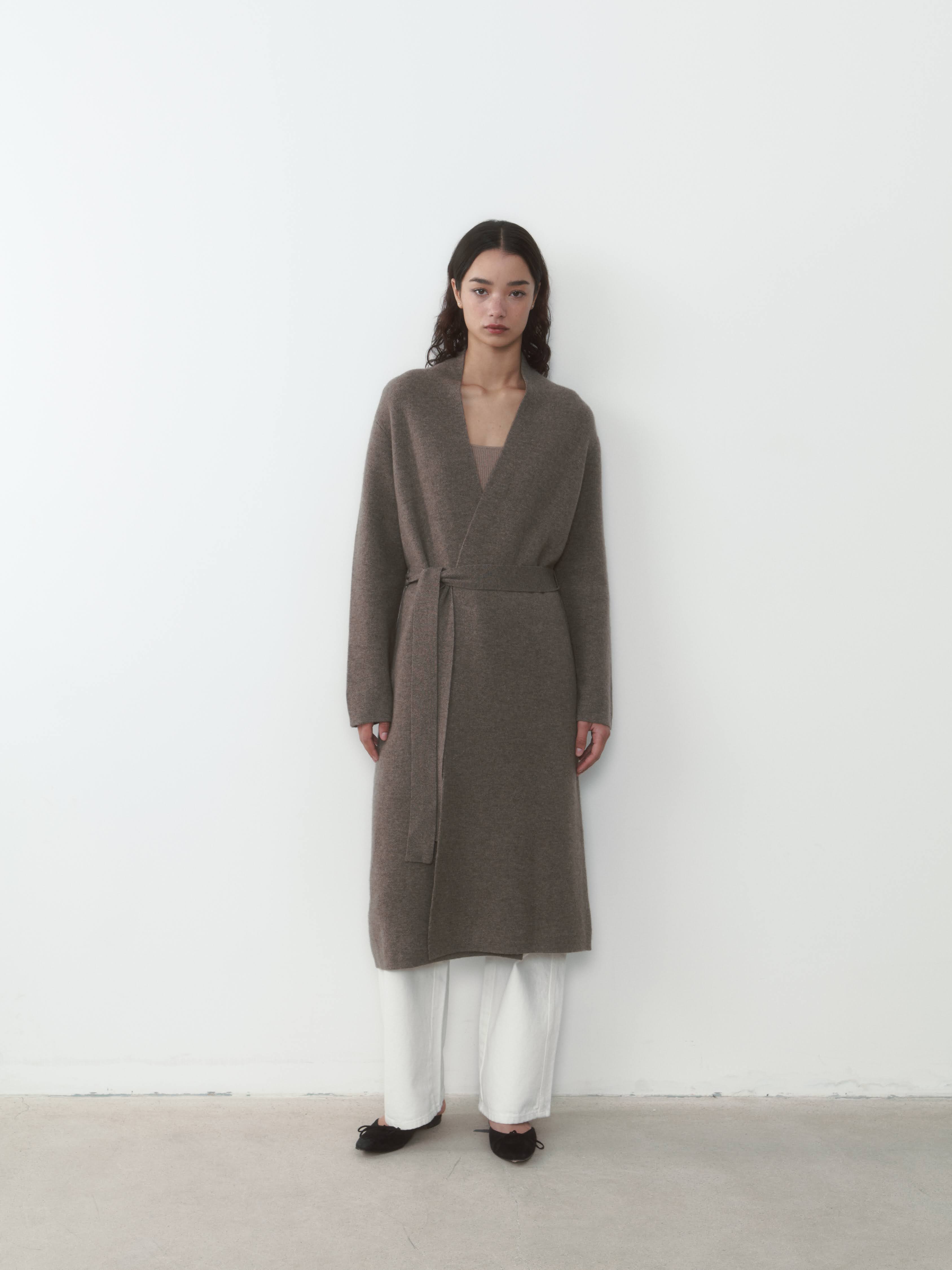 THE LONG CASHMERE CARDIGAN GRIZZLY THE CURATED