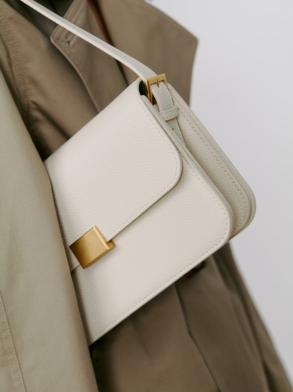 Cream leather crossbody Clearance