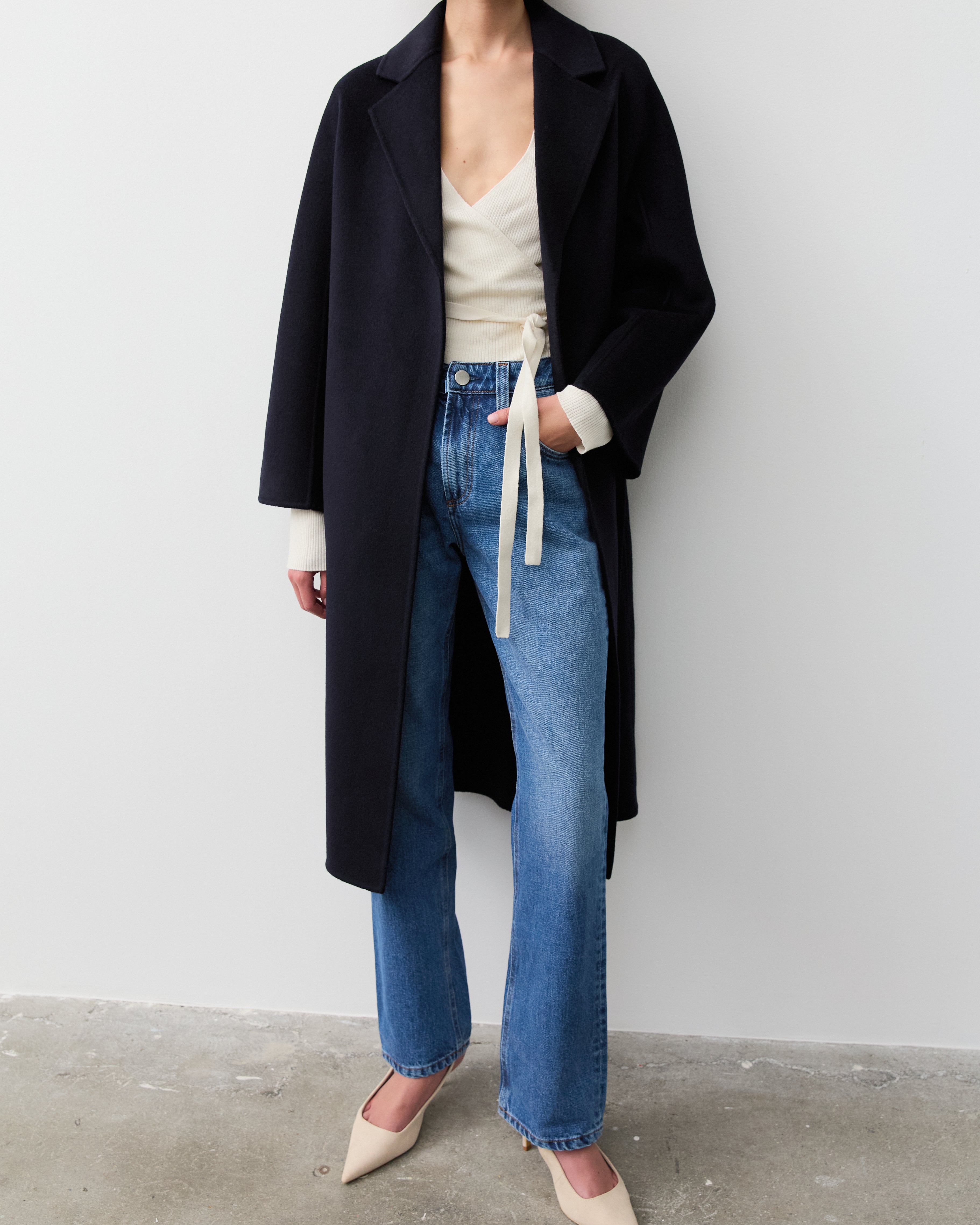 THE CURATED THE CLASSIC CARDIGAN グレー S