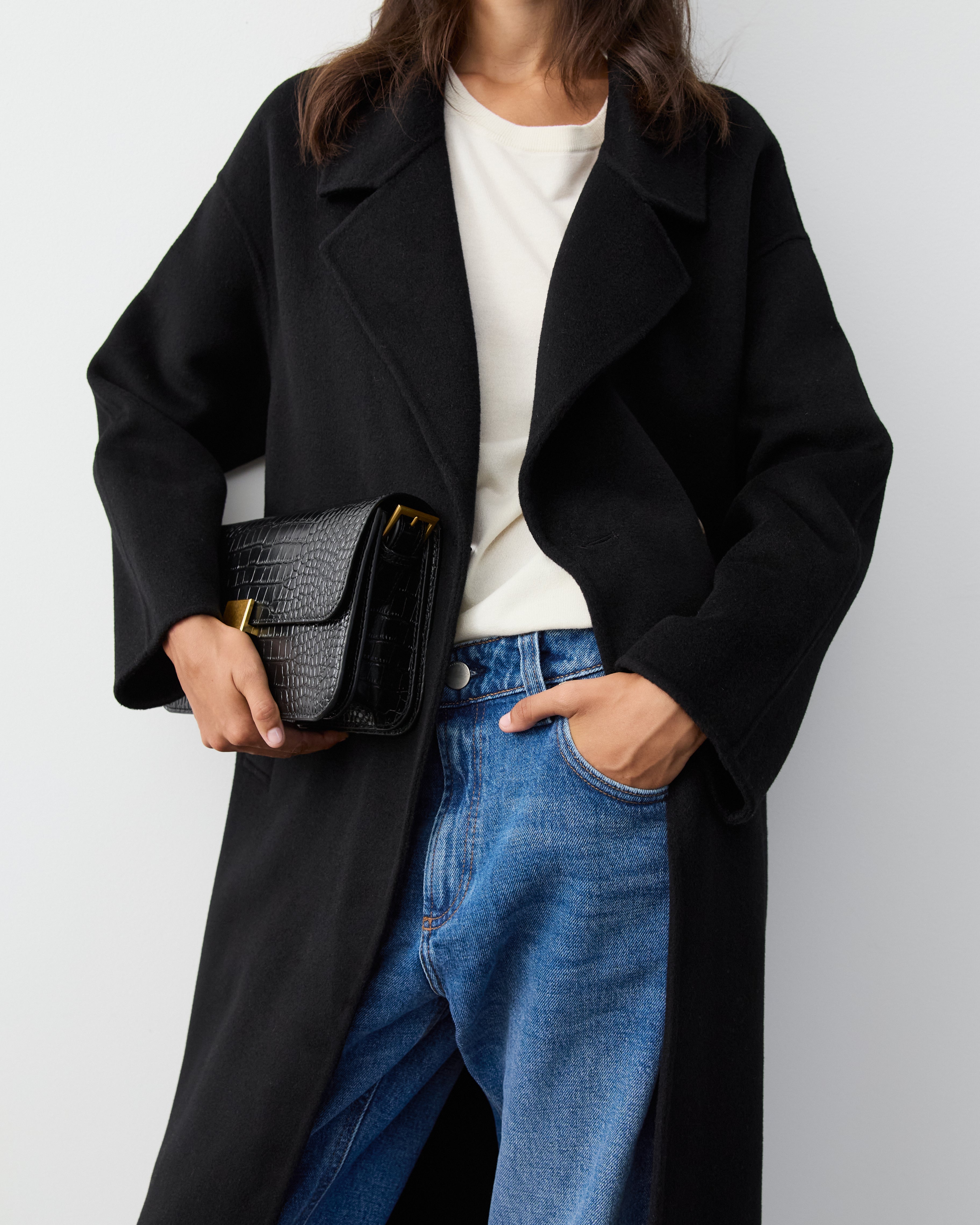 THE LONDON COAT - BLACK – THE CURATED