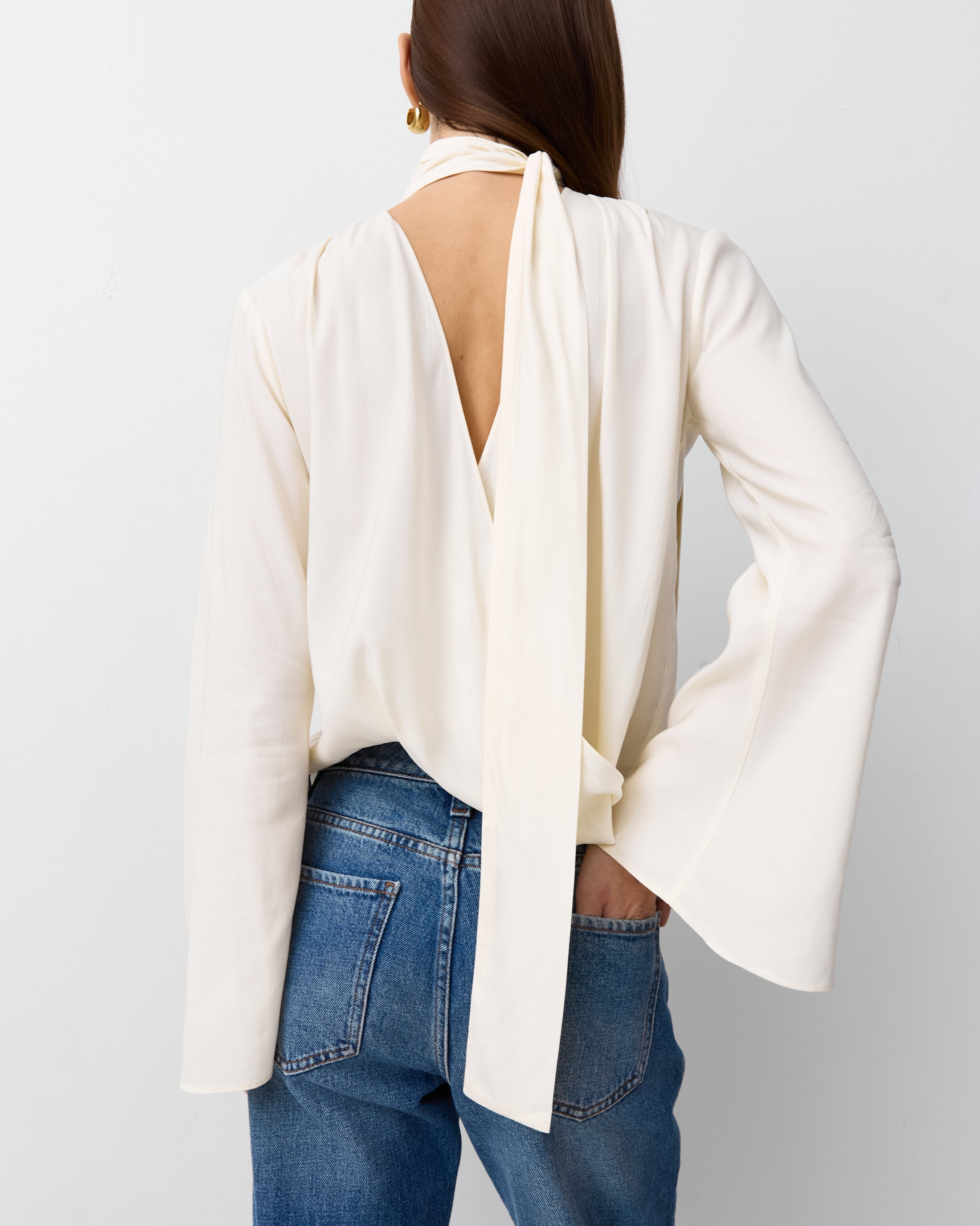 Scarf Detail Pegasus Blouse Shirts