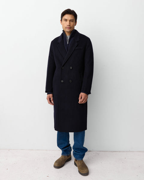 NWT Urban Outfitters byCORPUS By Corpus Men's Navy Duster Jacket Coat