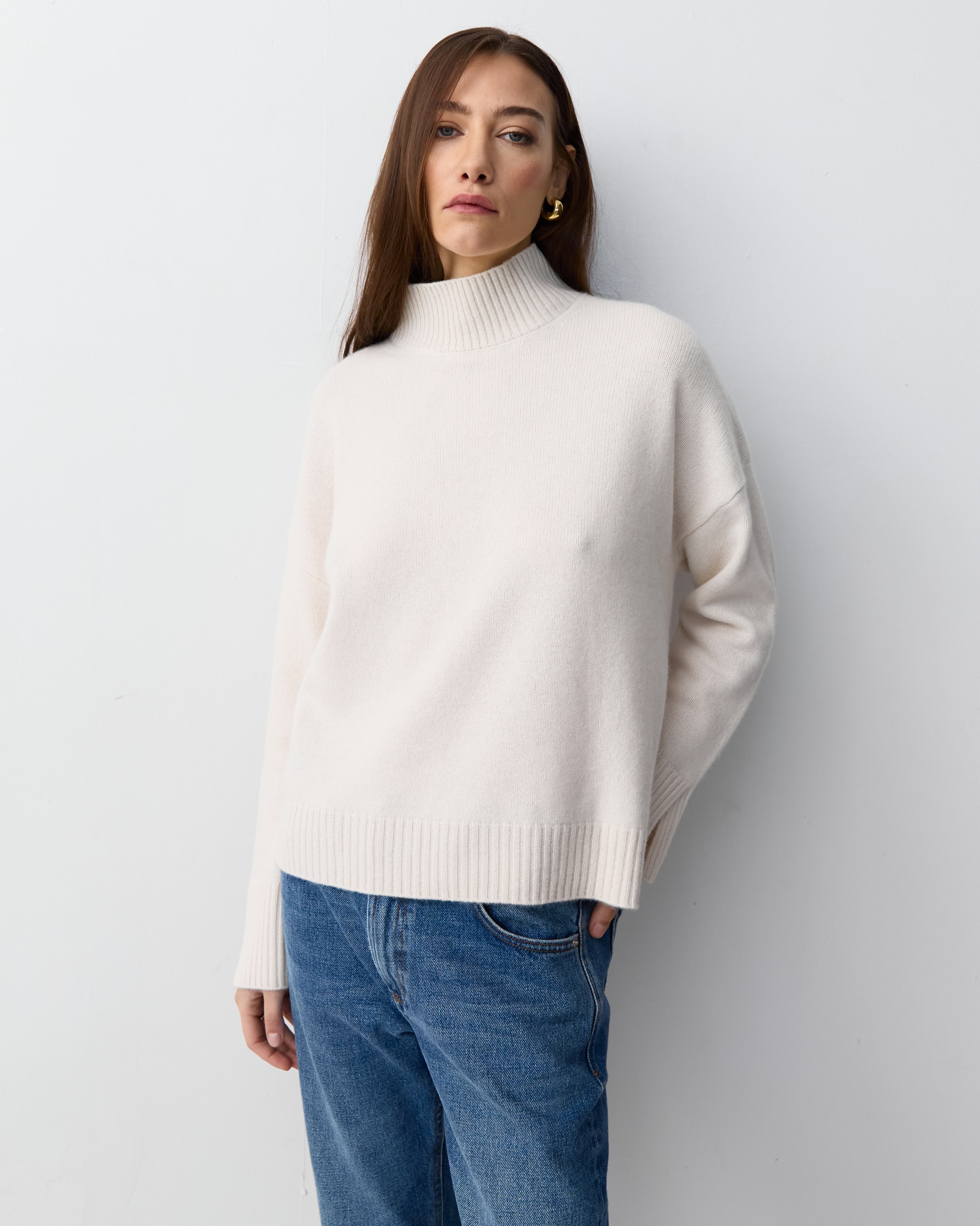 THE MOCK NECK - ECO WHITE – THE CURATED