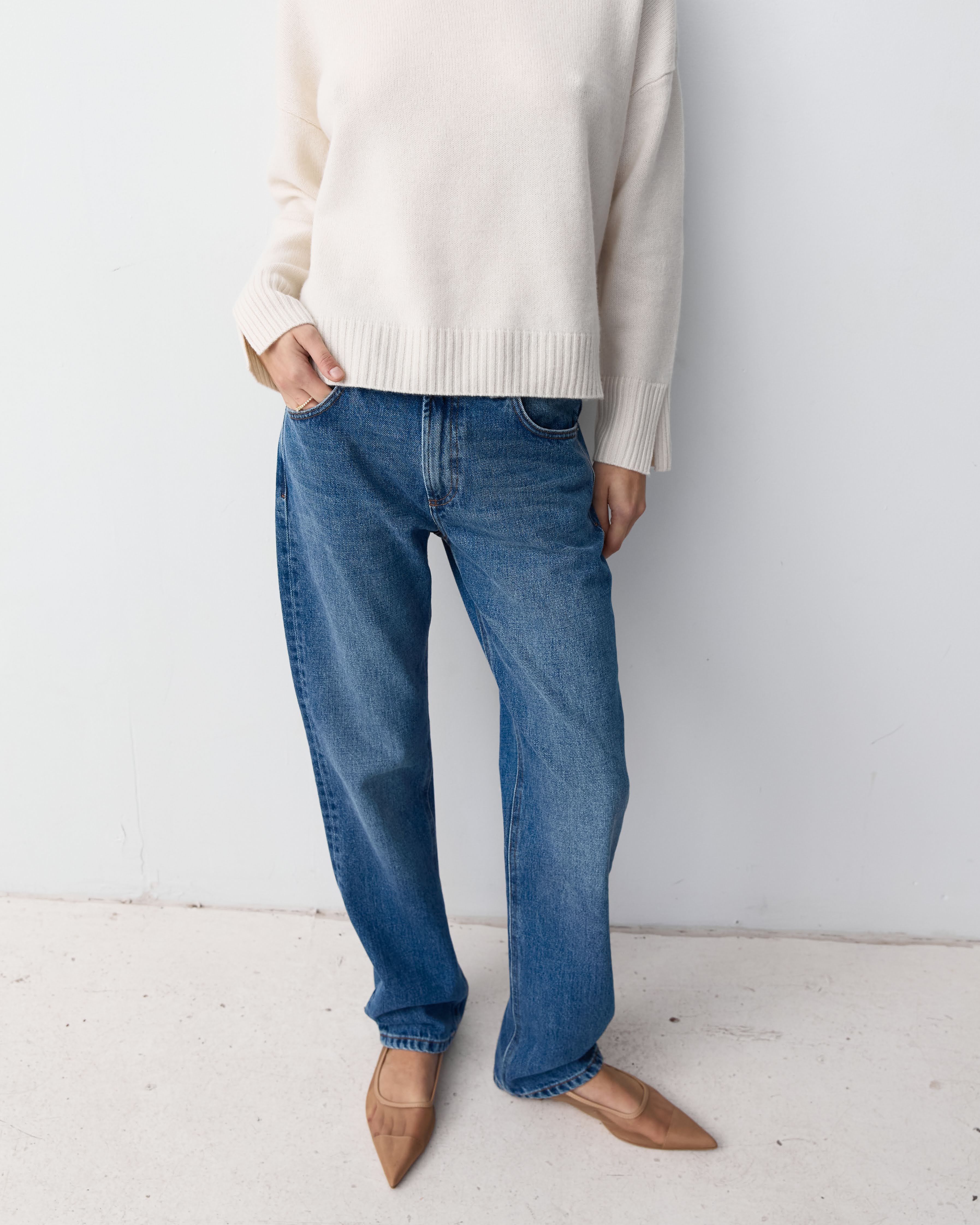 THE MOCK NECK - ECO WHITE – THE CURATED