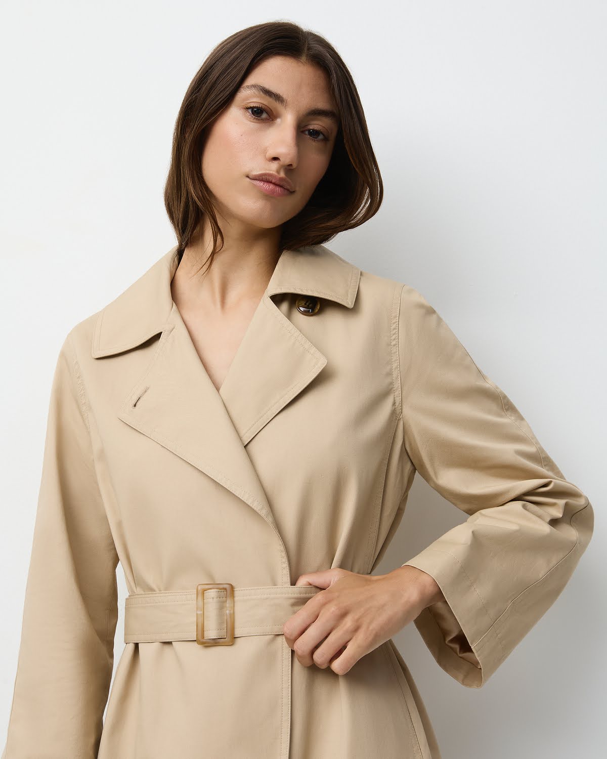 THE TAILORED TRENCH- HONEY – THE CURATED