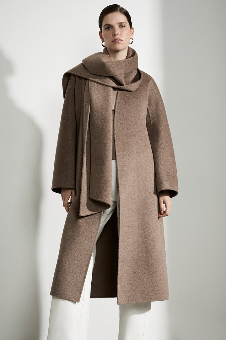 Maria Narrow Cashmere Scarf Dark Grey Melange Melange main image 0