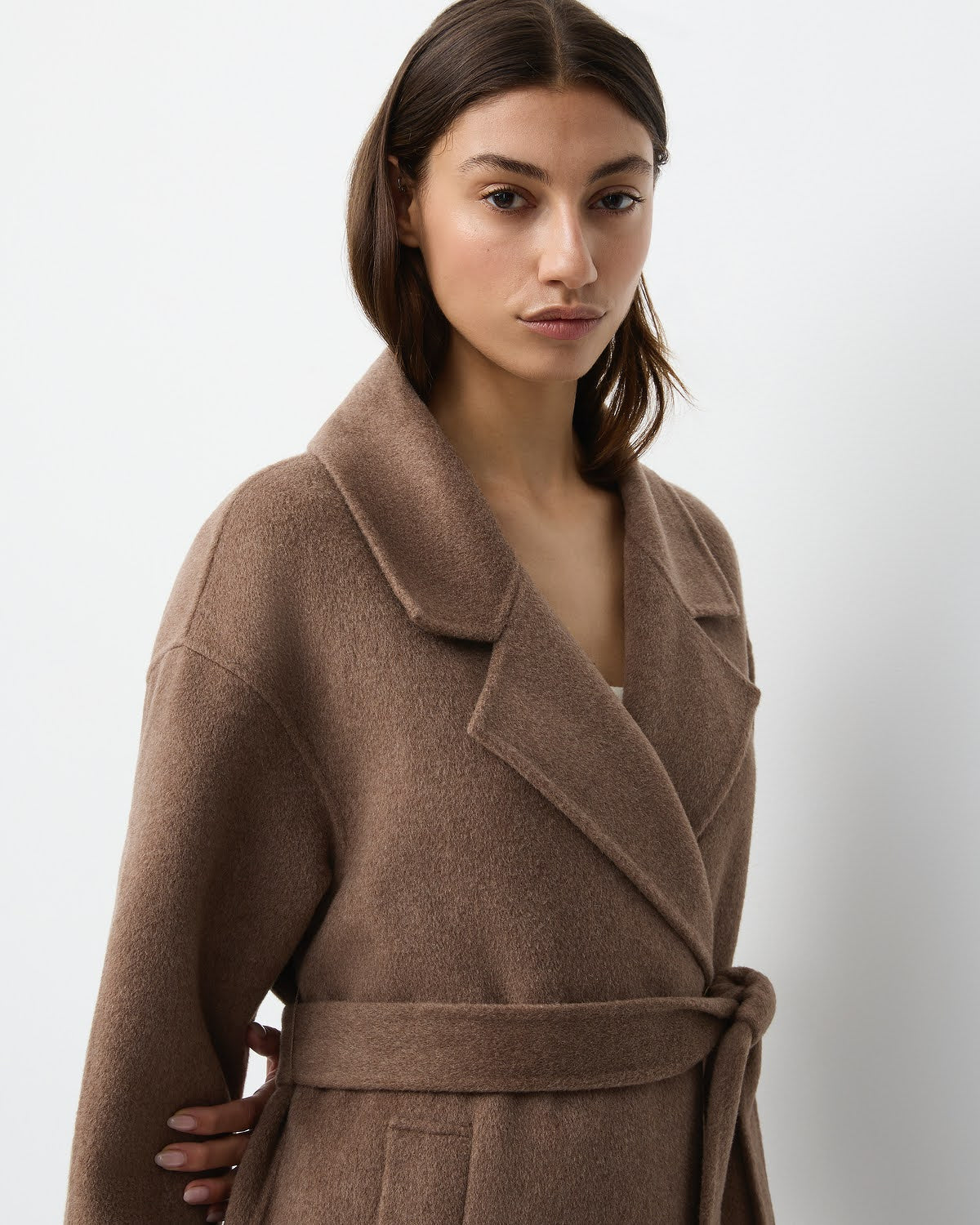 THE LONDON COAT - CHOCOLATE MELANGE – THE CURATED
