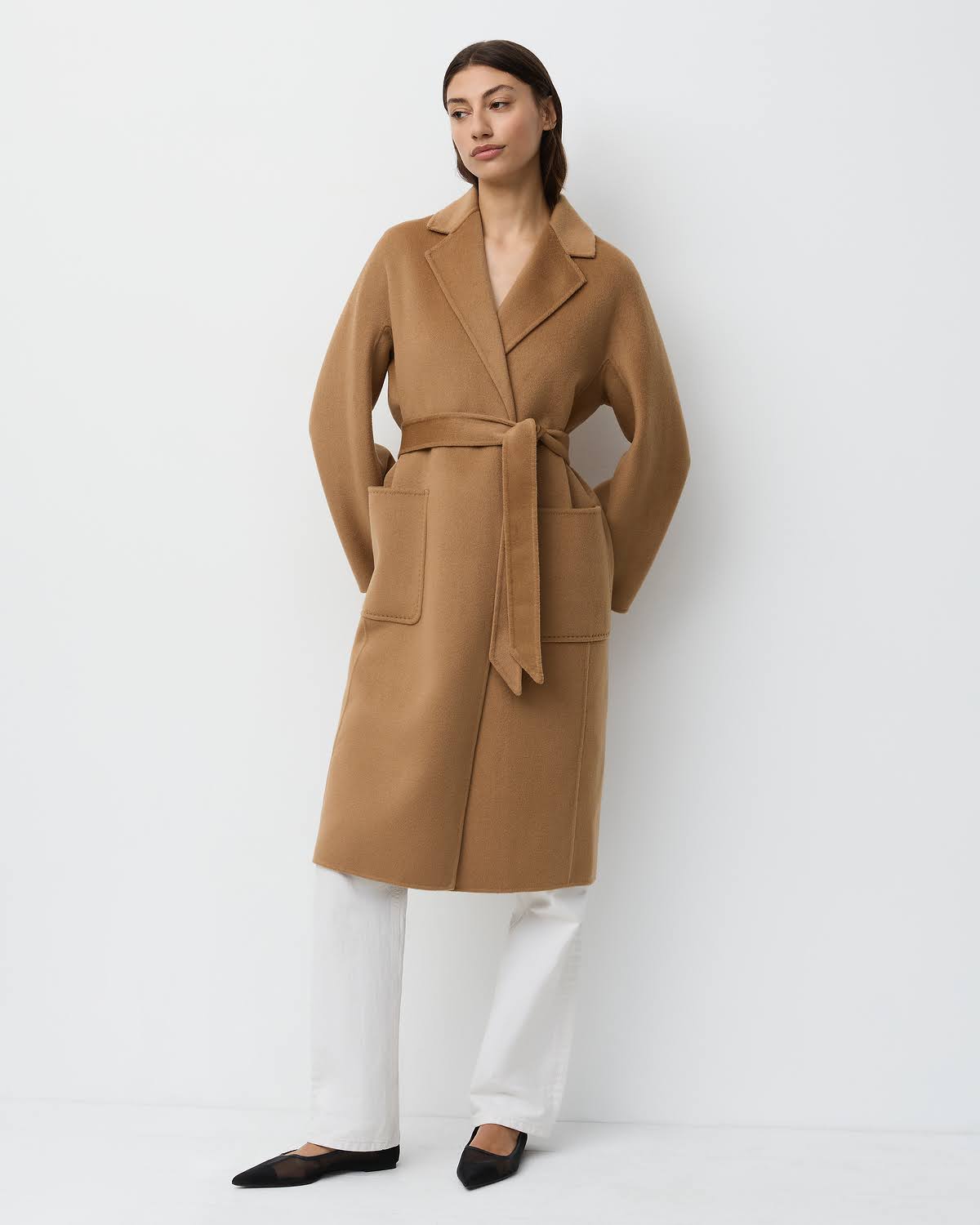 The Classic Coat Camel | Cashmere Wool Blend Coat | The Curated AU