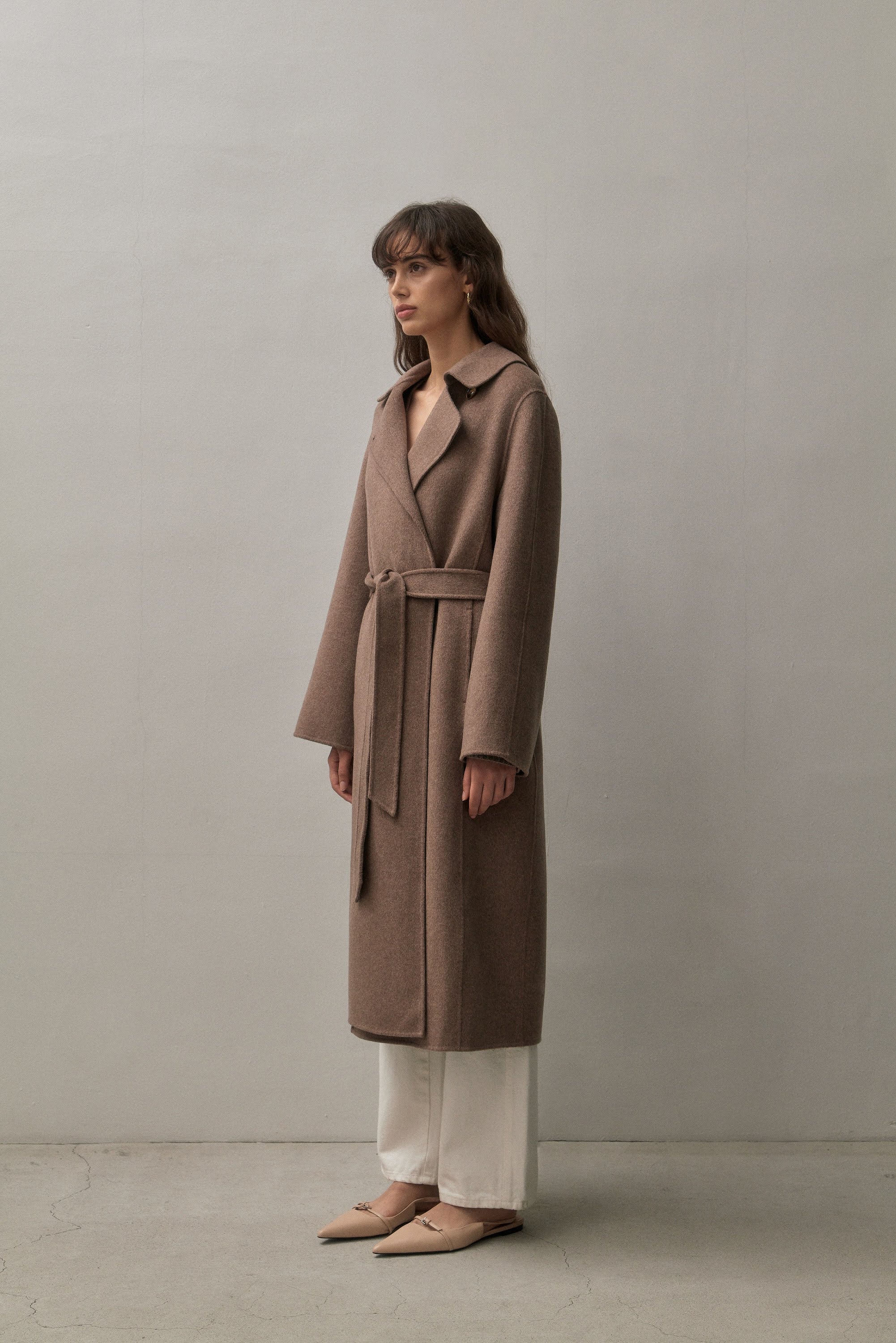THE TAILORED COAT - CHOCOLATE MELANGE – THE CURATED