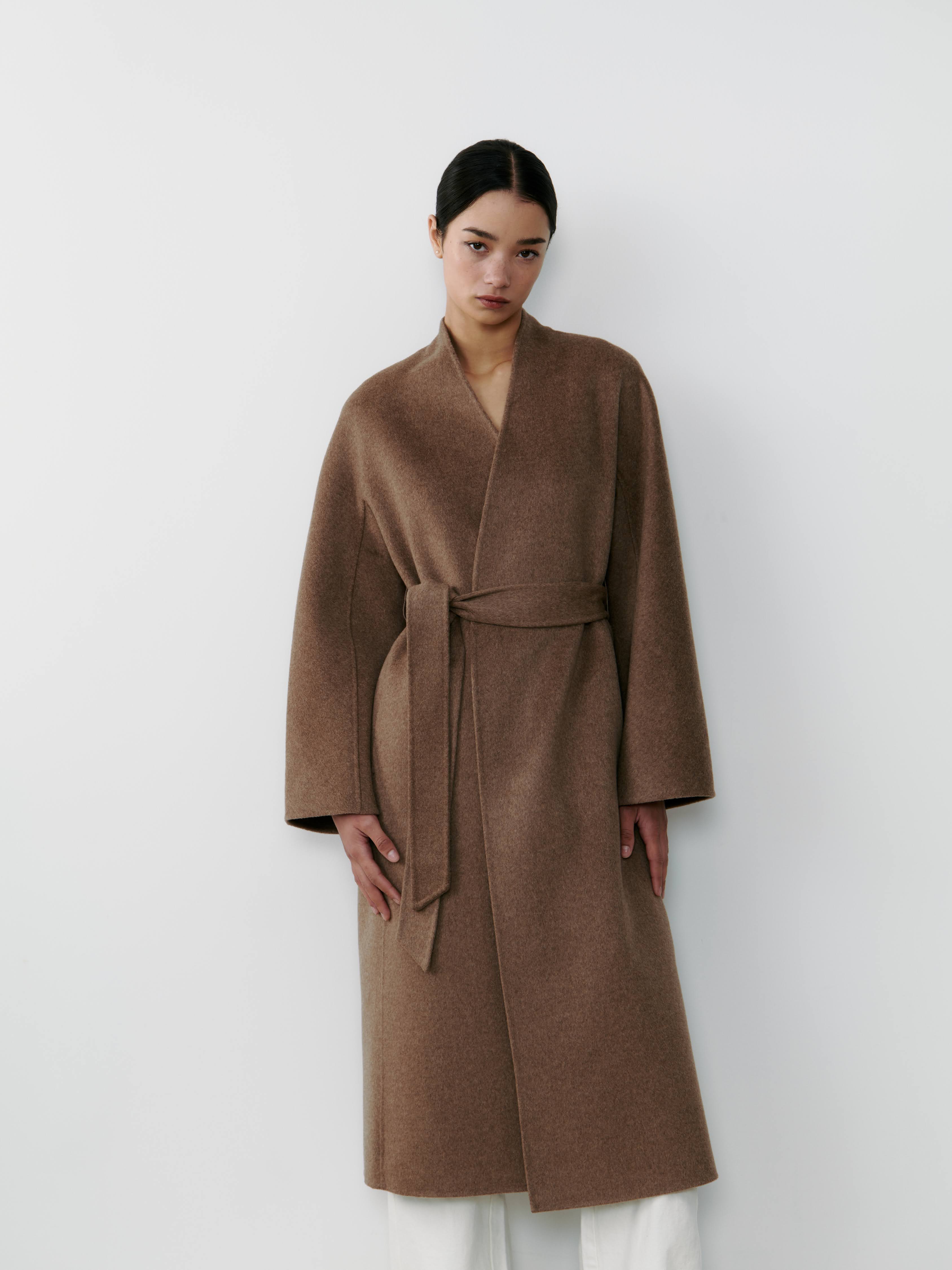 THE MODERN COAT - CHOCOLATE MELANGE – THE CURATED