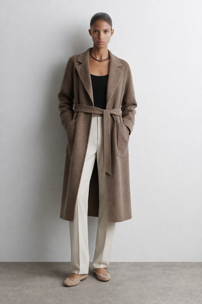 THE CLASSIC COAT - CHOCOLATE MELANGE – THE CURATED THE CLASSIC COAT - CHOCOLATE MELANGE – THE CURATED