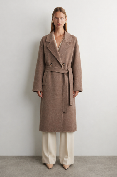 THE LONDON COAT - CHOCOLATE MELANGE – THE CURATED