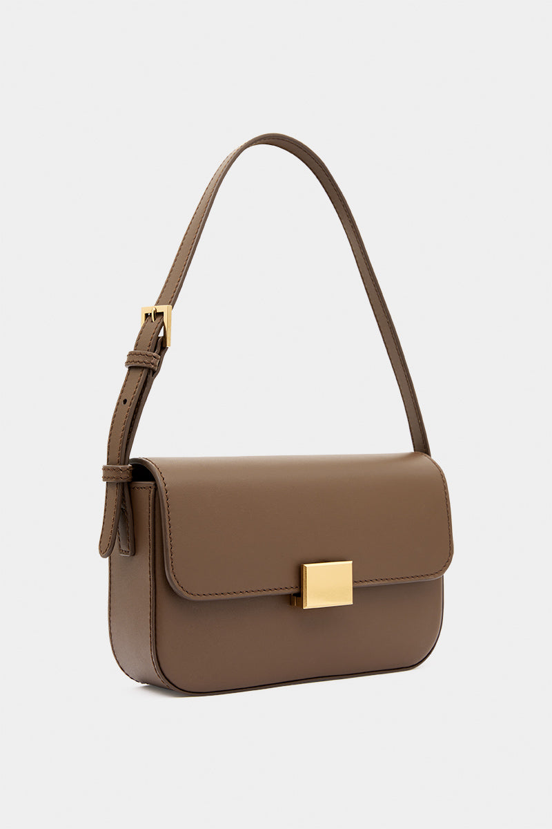 The Classic Shoulder Bag - Chocolate Smooth