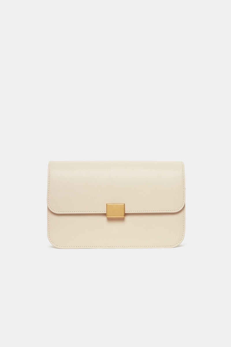 THE CLASSIC SHOULDER BAG - CREAM SMOOTH – THE CURATED