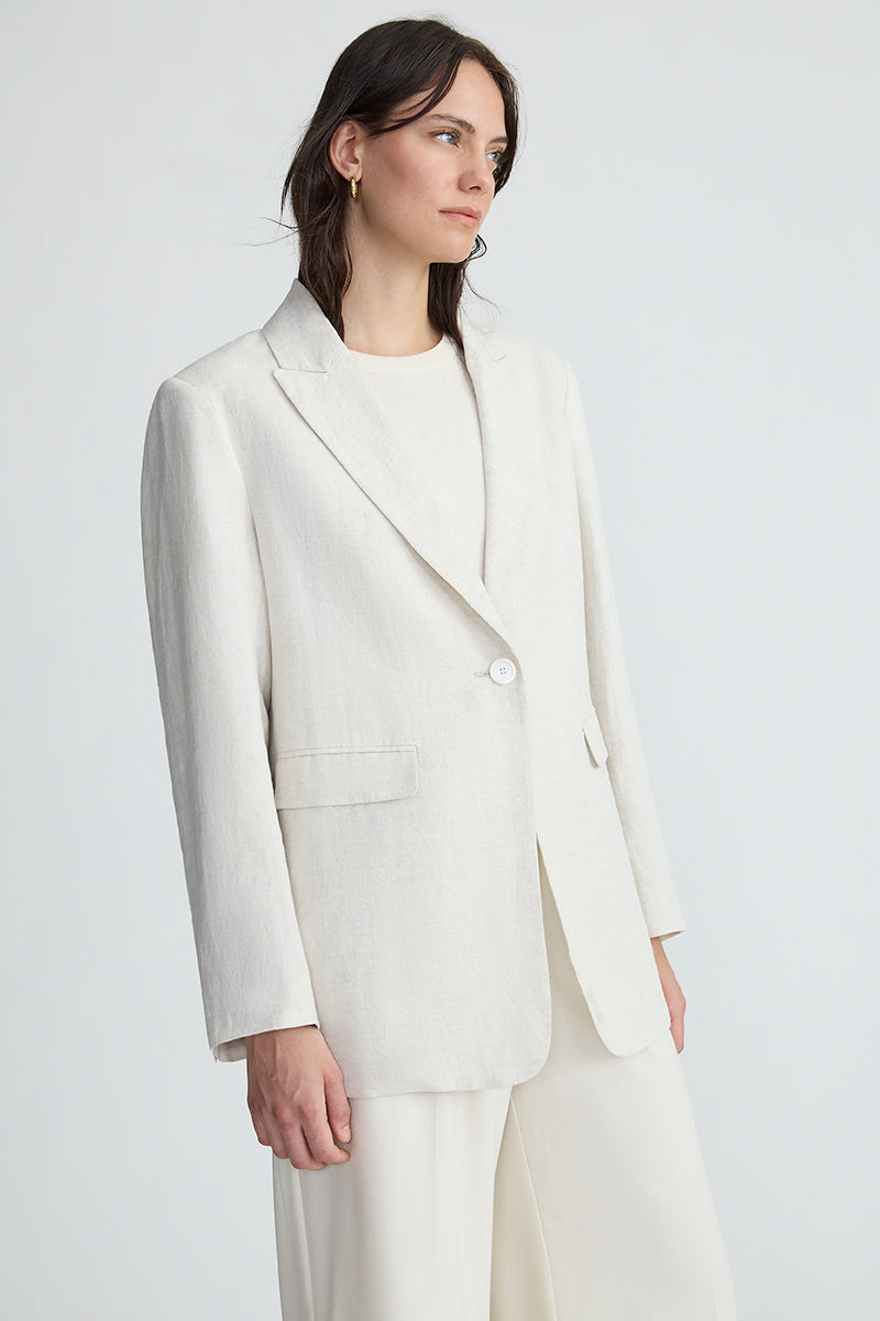 THE CLASSIC BLAZER - LINEN – THE CURATED