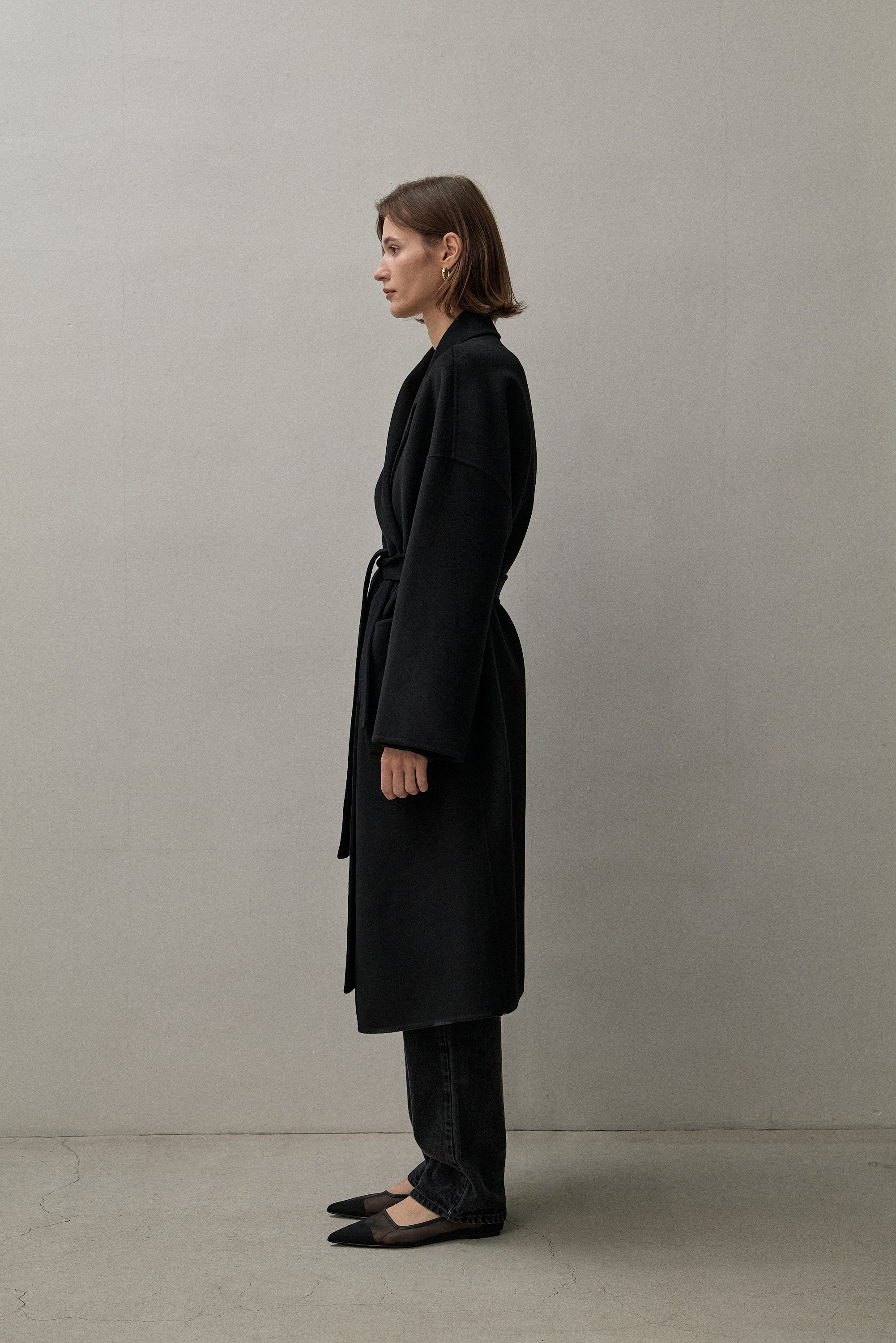 Black boyfriend hotsell coat womens