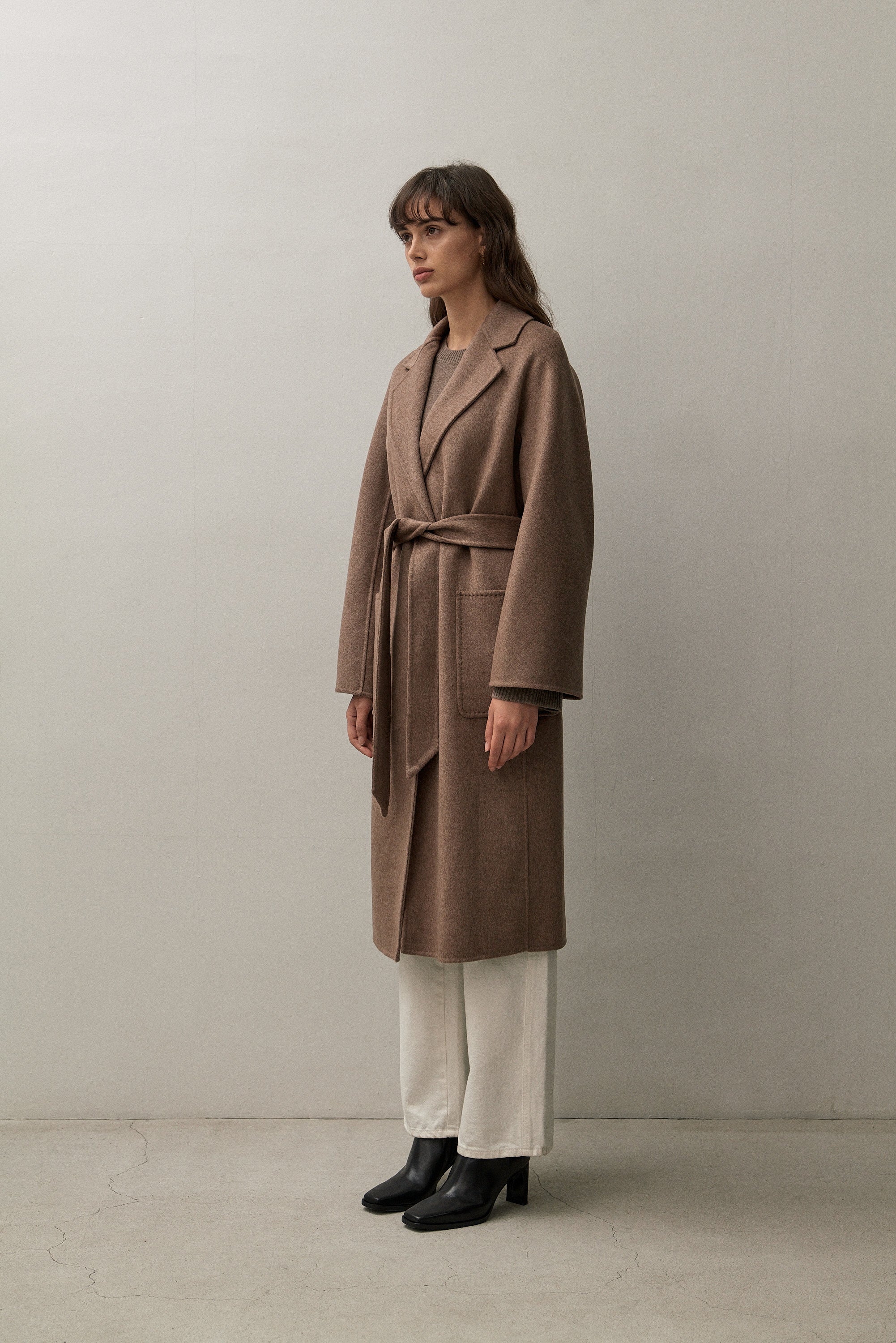 THE CLASSIC COAT - MELANGE – CHOCOLATE CURATED THE