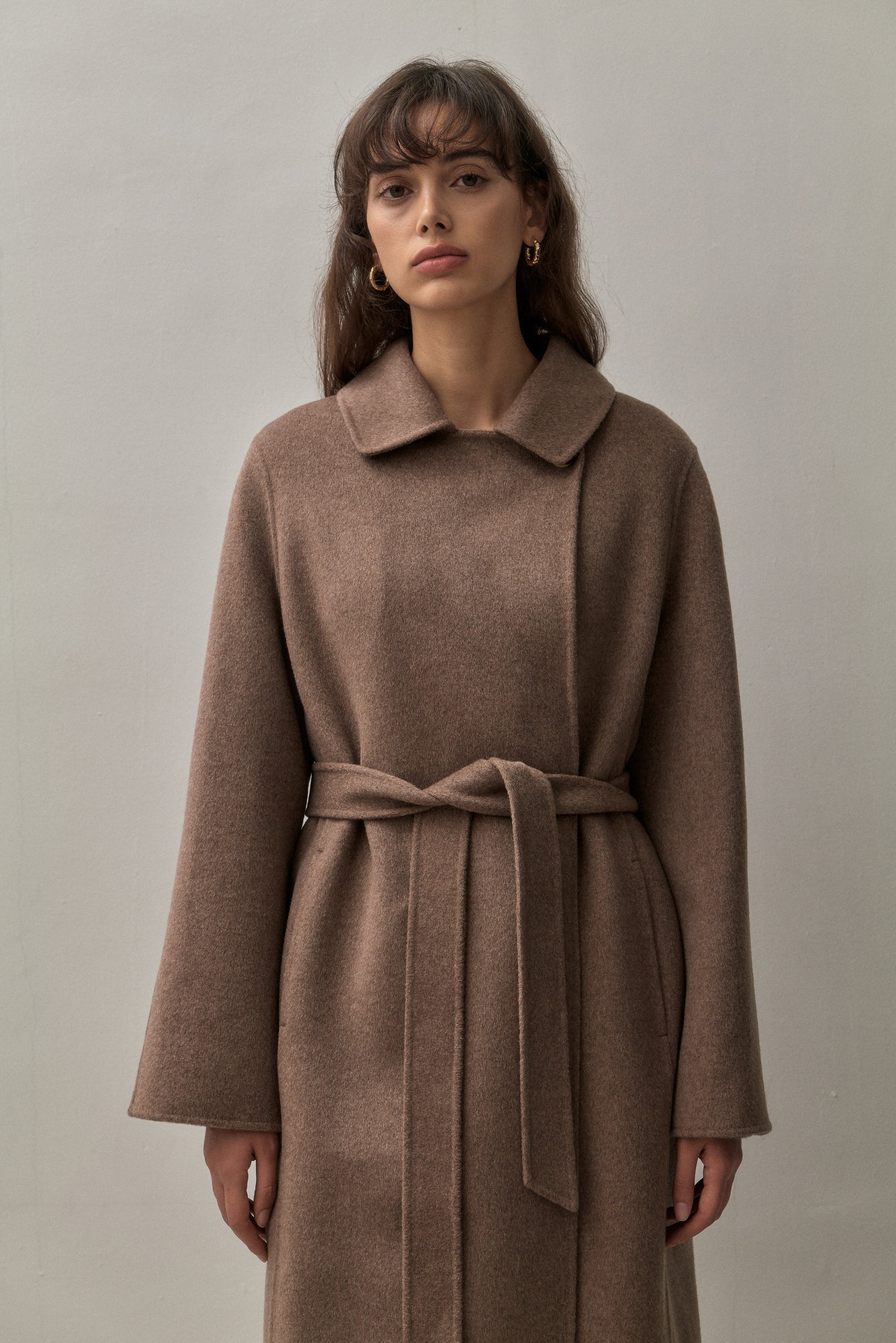 THE TAILORED COAT - CHOCOLATE MELANGE – THE CURATED