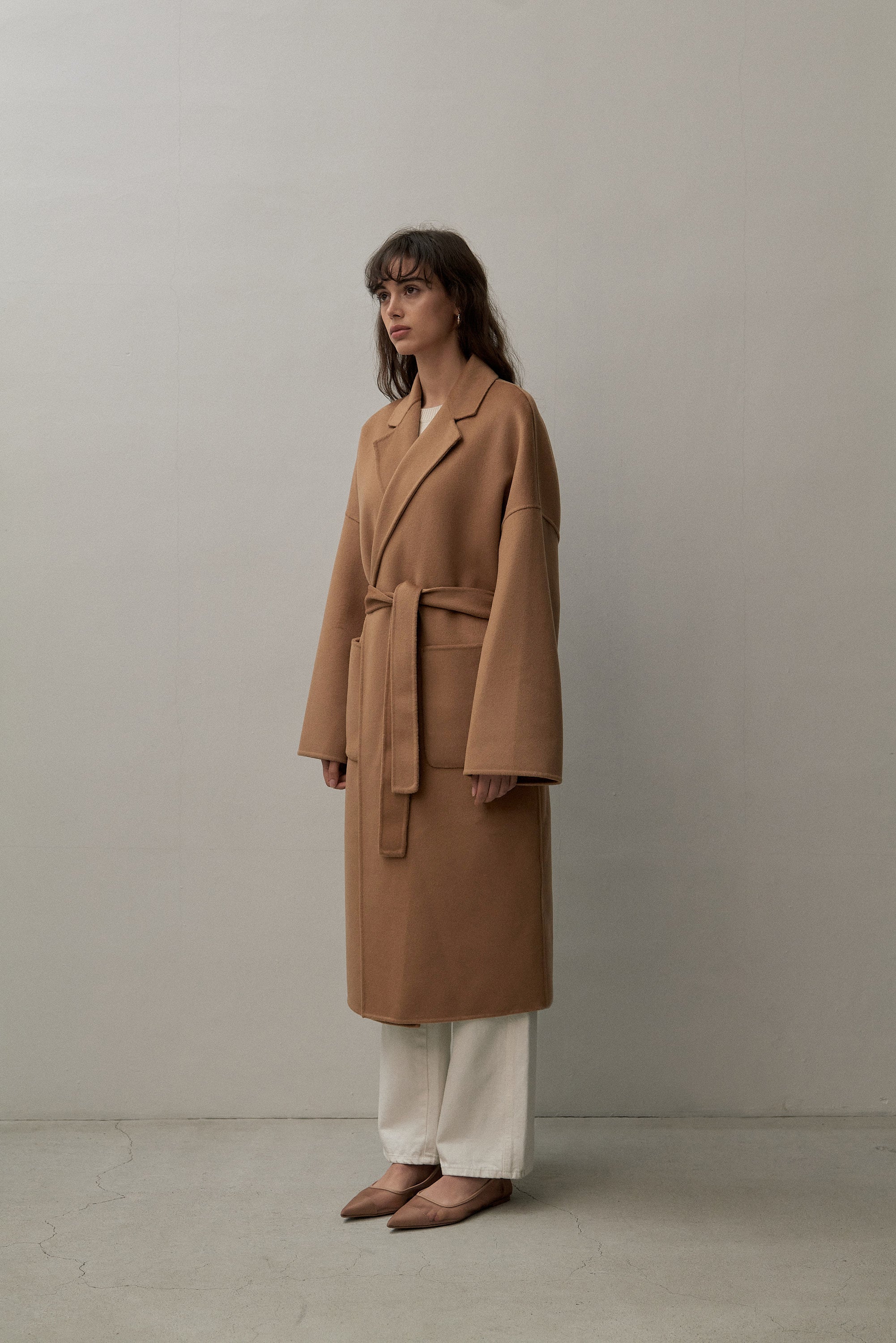 THE BOYFRIEND COAT CAMEL THE CURATED