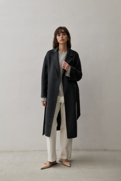 THE CLASSIC COAT - CHARCOAL – THE CURATED