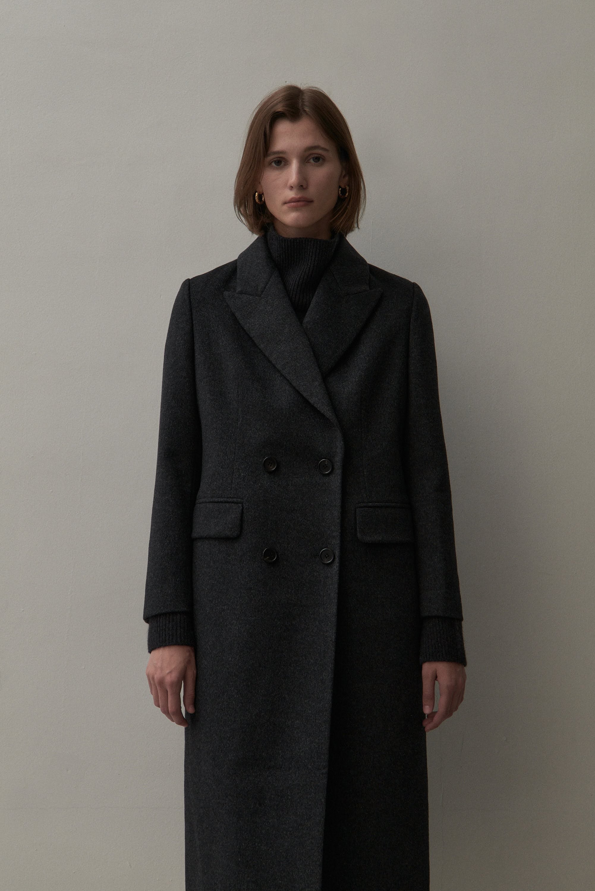 Charcoal coat sale