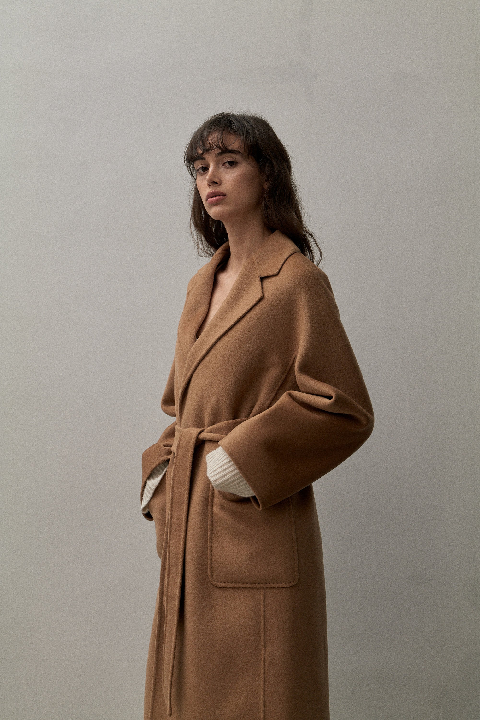 Unstructured sales camel coat