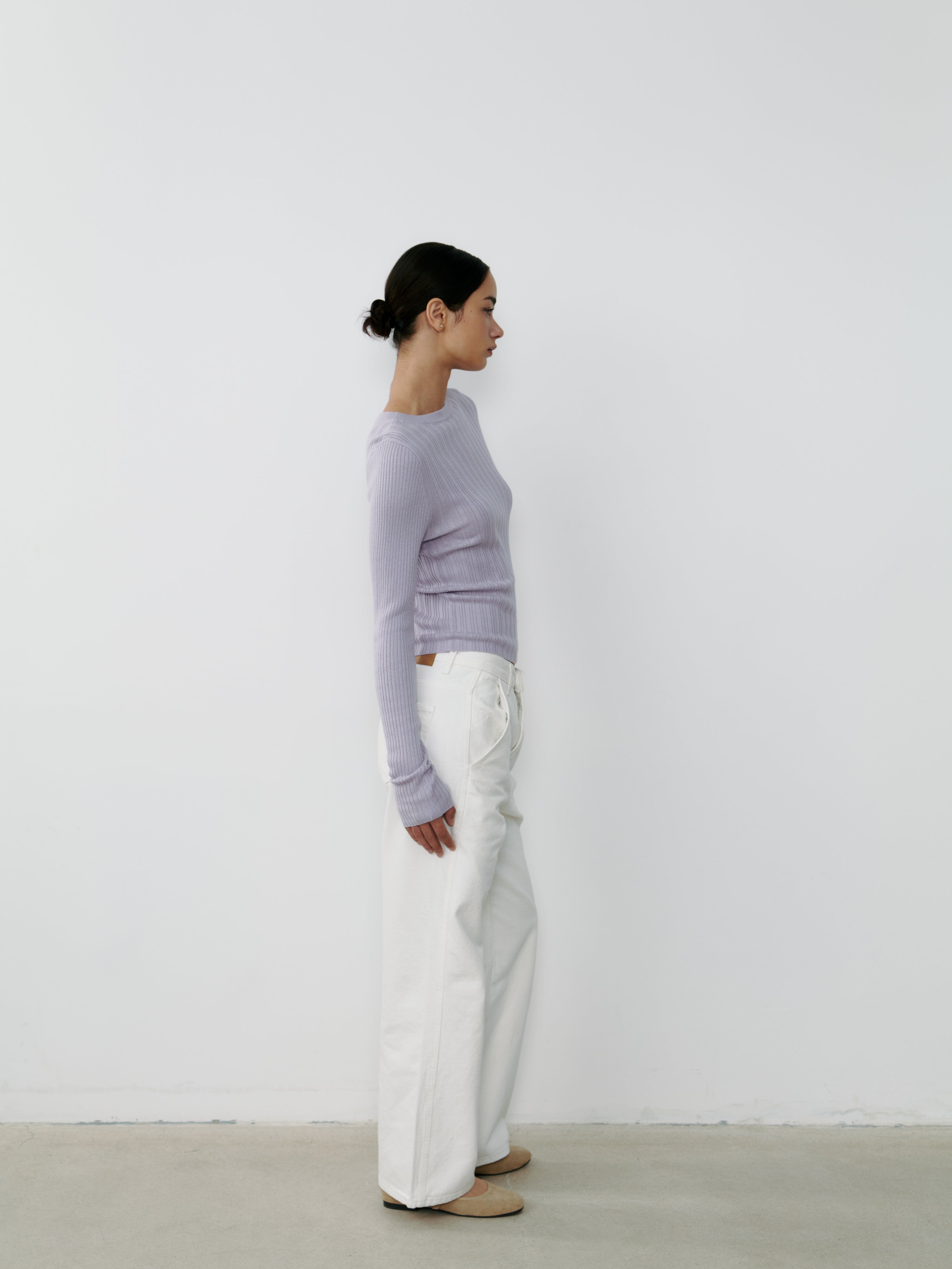 歌ちゃん【L'Appartement】Linen Boat Neck THE SILK RIBBED BOATNECK - HELIOS – THE CURATED